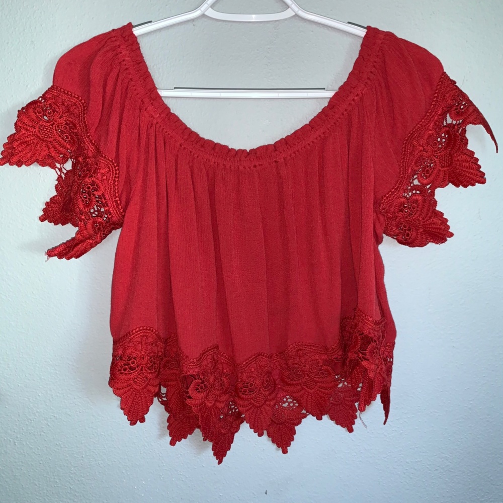 Red Crop Top
